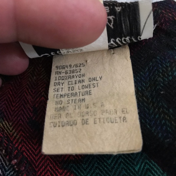 80's Floral Print Long Sleeve Dress Stuart Alan Petites Sz 8 Button and Zipper - Picture 8 of 12